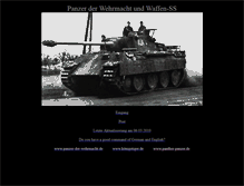 Tablet Screenshot of panther-panzer.de